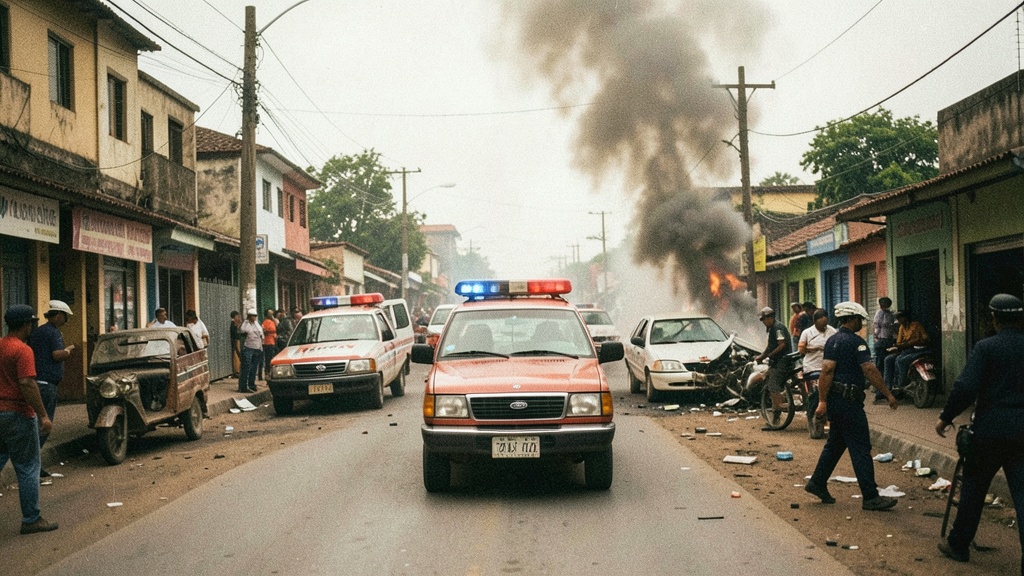 Choque en el sur de Guayaquil movilizó cuatro ambulancias y a Bomberos
