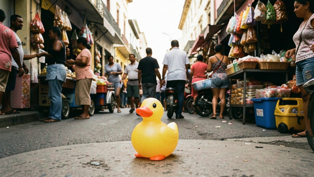 El pato kawaii se convirtió en el juguete estrella del comercio ambulante en Guayaquil
