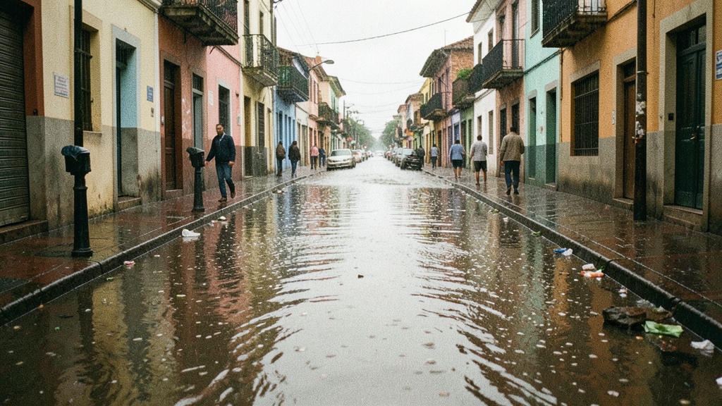 Lluvias intensas dejan más de 60 sectores inundados en Guayaquil este sábado