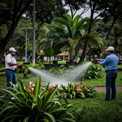 Prefectura del Guayas ejecuta fumigación masiva en Urdesa Central para proteger salud pública