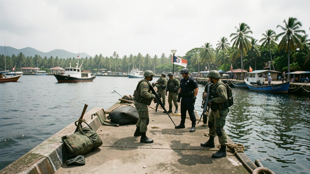 70 militares y 30 policías intervienen el muelle de Posorja tras asalto a pescadores