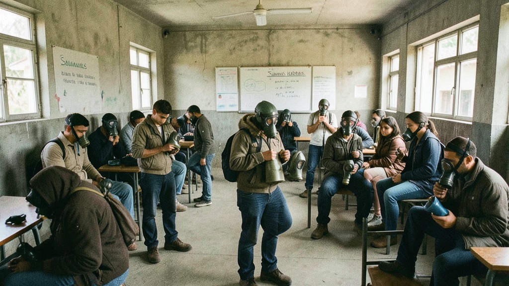 Simulacro de sismo y nube tóxica probó la respuesta escolar en Samanes