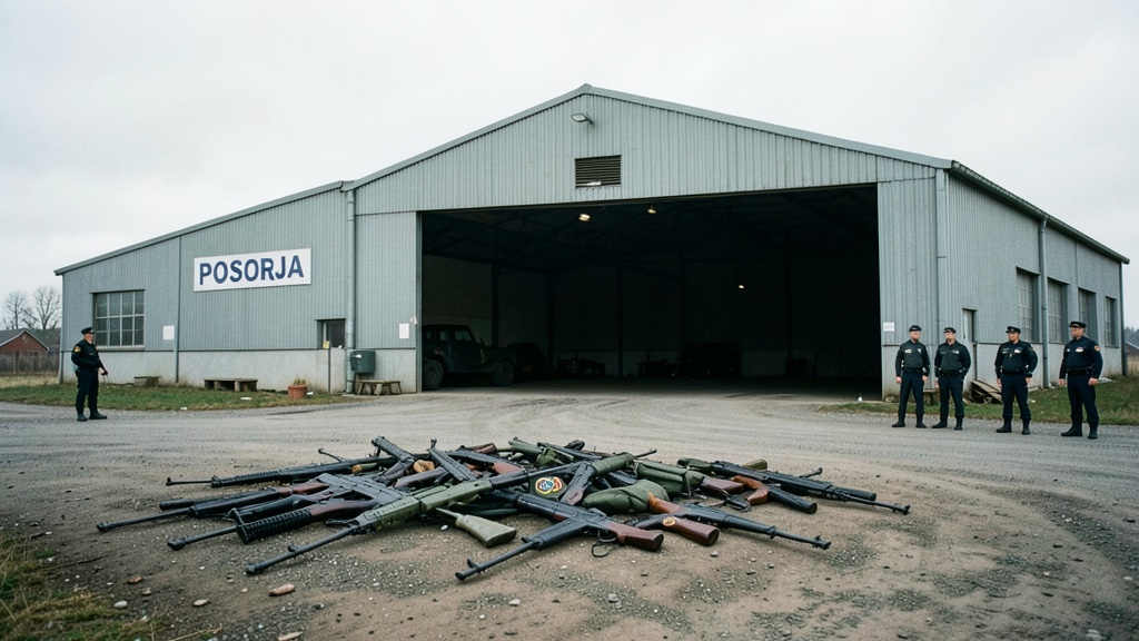 Policía desmantela a Los Lobos en Posorja: 5 armas con logotipo militar decomisadas