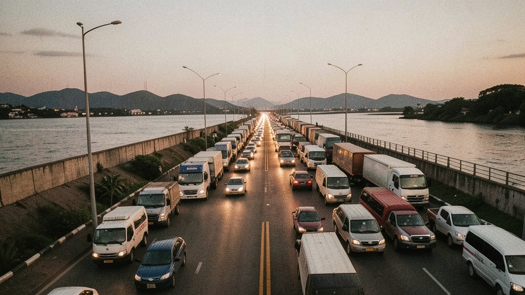 Tráfico severo en el puente de la Unidad Nacional: MIT alarga hasta 42 minutos el cruce entre Durán y Guayaquil