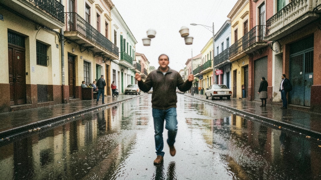 XVI Maratón de Meseros: Tania Muñoz venció la lluvia y el equilibrio para llevar cuatro vasos