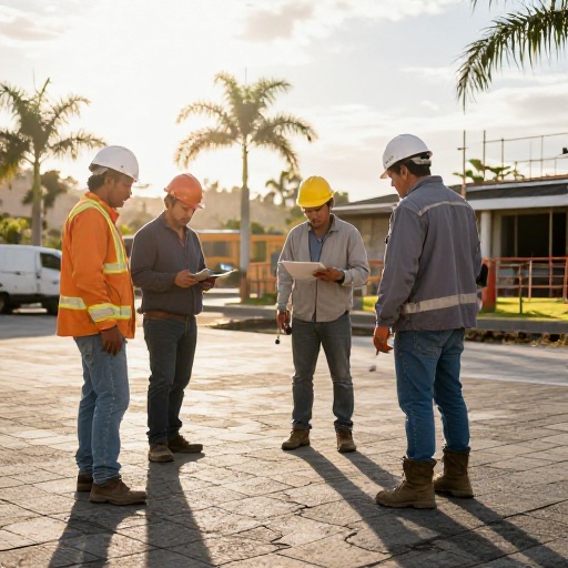 Fiscalización técnica avanza en mantenimiento de Plazoleta Central de Puerto El Morro