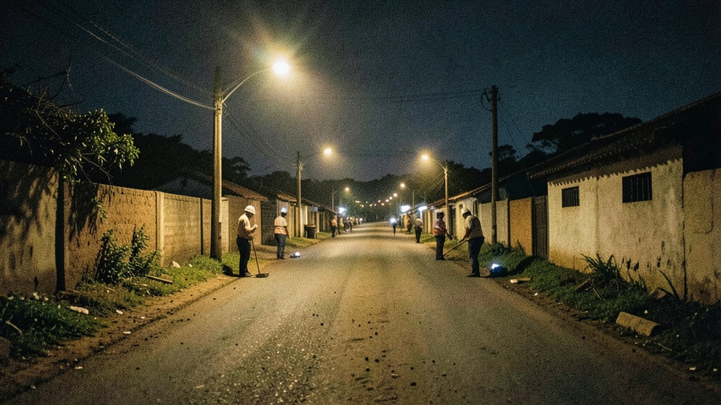 Juntos por el Barrio instaló luminarias en Guasmo Sur y atendió a Pedro Carbo