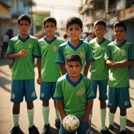 120 niños de ZUMAR reciben uniformes para su formación en futsal municipal