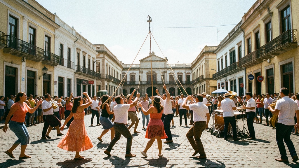 La Banda Municipal llenó de ritmo tropical la plaza San Francisco