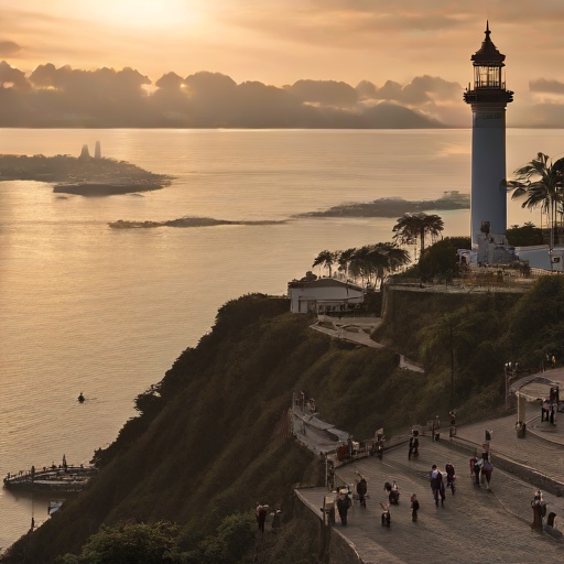 El faro del Cerro Santa Ana celebra 24 años como icono turístico imprescindible de Guayaquil