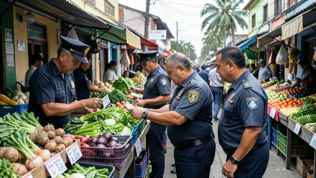 Intendencia de Policía fiscaliza precios en Mercado Caraguay para evitar especulación