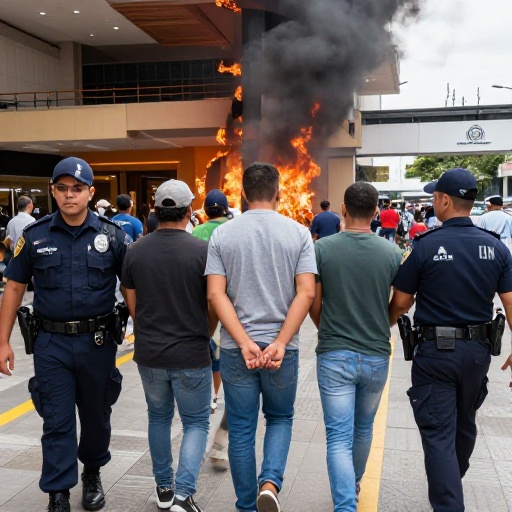 Policía y Fiscalía detienen a dos presuntos autores del atentado contra centro comercial en Guayaquil