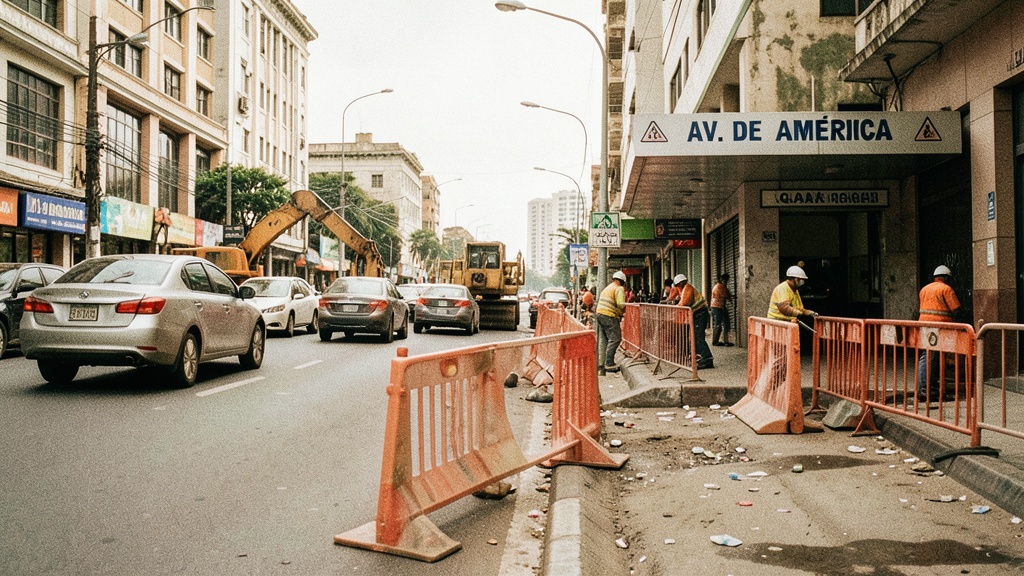 Cierre parcial en Av. de las Américas para reubicar parada del Metrovía