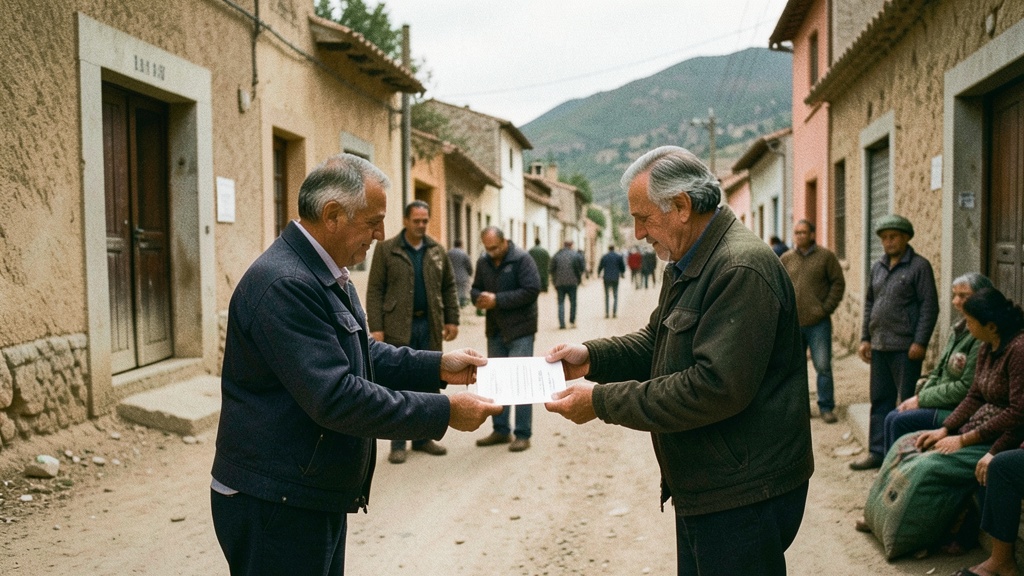 Moreno y Duarte entregaron títulos de propiedad en Monte Sinaí durante jornada puerta a puerta