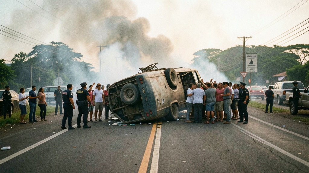Asalto a bus interprovincial en vía hacia Guayaquil deja tensión y pérdidas