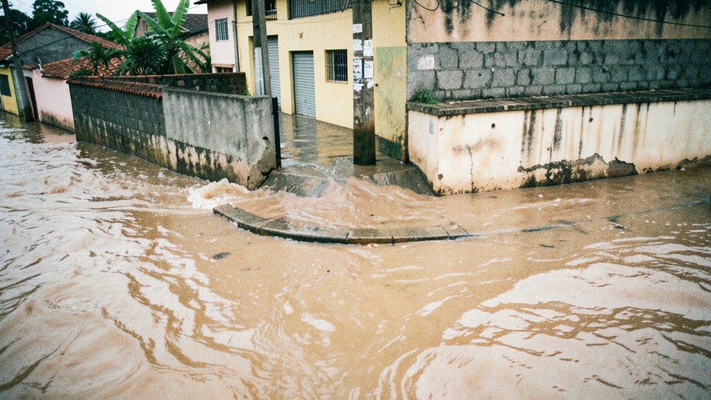 Lluvias intensas dejan calles inundadas en La Florida, norte de Guayaquil
