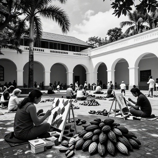 Museo del Cacao une arte y naturaleza en jornada creativa para guayaquileños