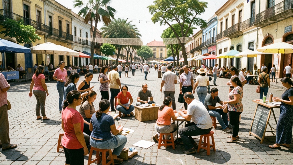 Segura EP instaló activaciones ciudadanas en el centro para mejorar la convivencia