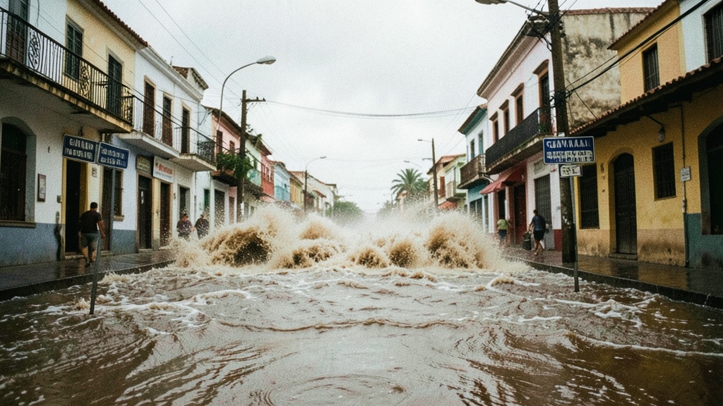 Lluvias intensas inundan Av. León Febres Cordero y Vía a Samborondón en Guayaquil