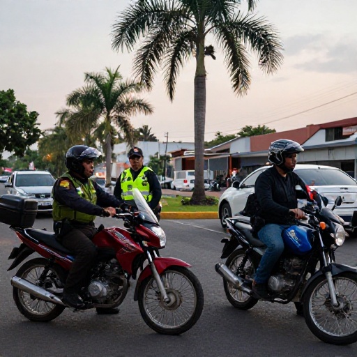 Tensión en Guayaquil: motociclista y acompañante se enfrentan a agentes de tránsito