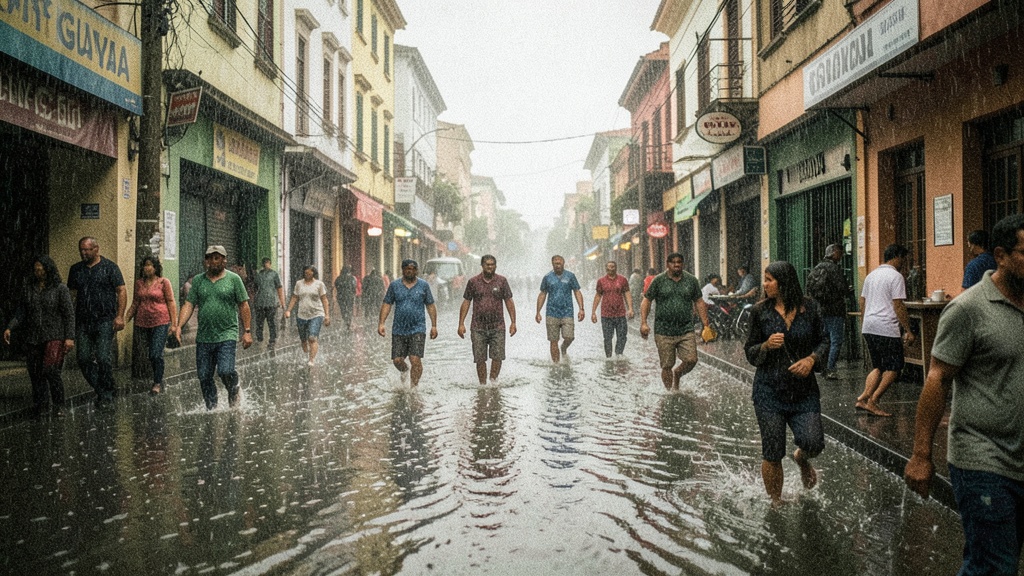 Tormenta eléctrica deja 69 mm de lluvia en Guayaquil entre las 16:00 y las 21:00