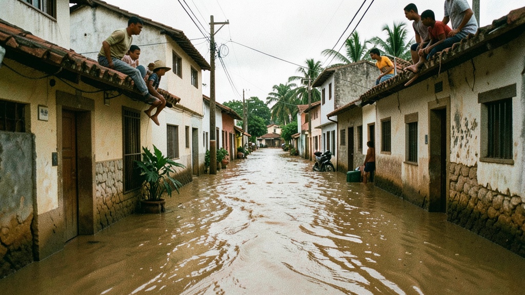 Inundaciones en Las Amazonas tras aguacero intenso en Guayaquil