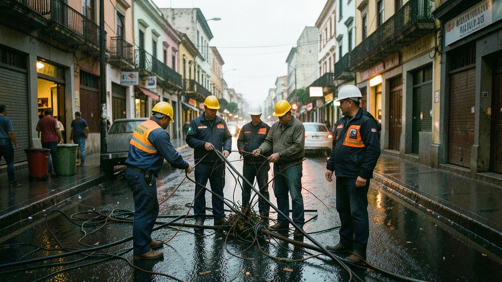 CNEL despliega técnicos para restablecer el servicio eléctrico en Guayaquil