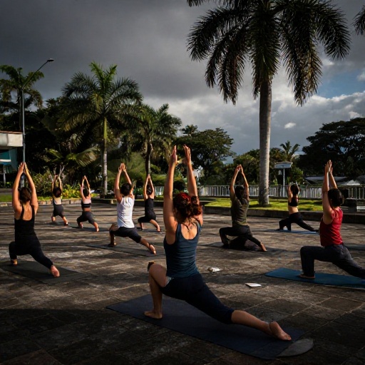 Yoga en las Alturas: Guayaquileños se unen por la salud mental en terraza universitaria