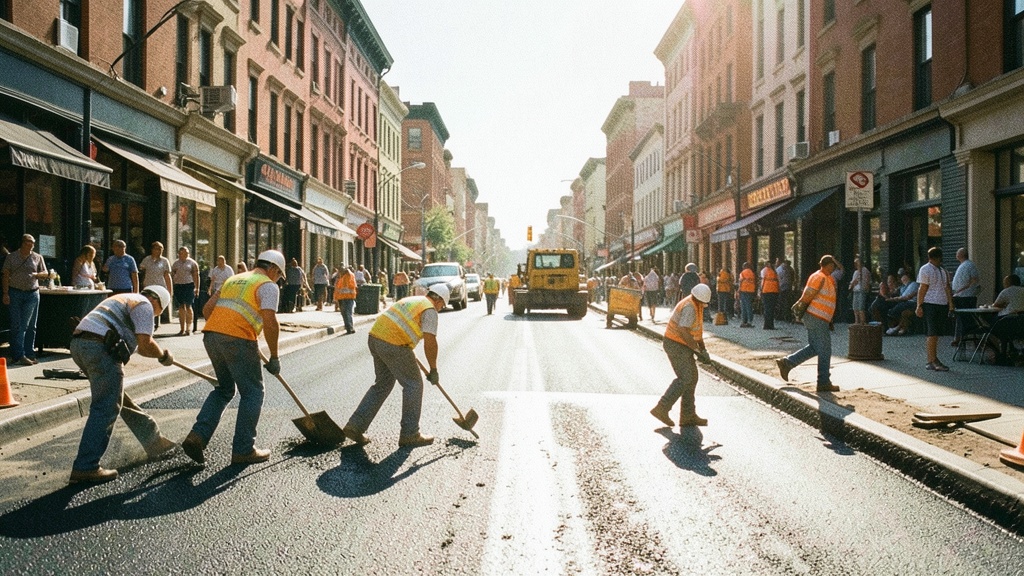 Calle García Moreno avanza al 90% en el centro de Guayaquil