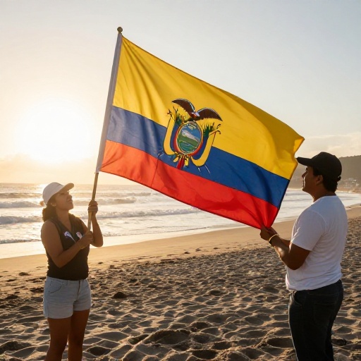 La primera bandera de Ecuador: un símbolo histórico con orgullo guayaquileño