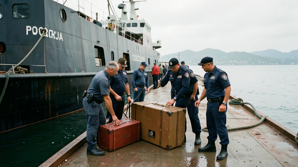 Armada incauta maletas con sustancias sospechosas en buque portugués frente a Posorja