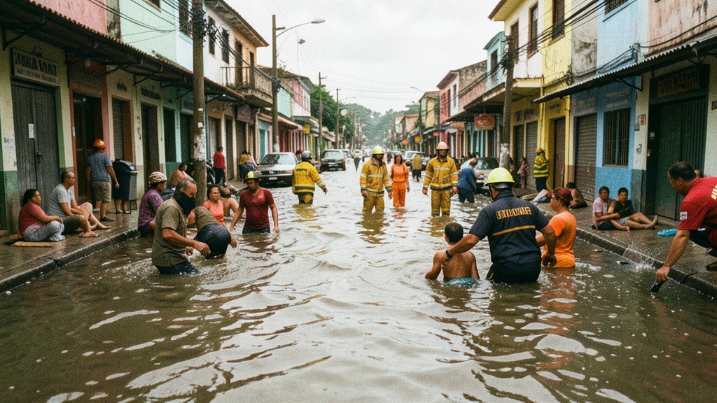 Segura EP movilizó hidrocleaners y bomberos ante las fuertes lluvias en Guayaquil