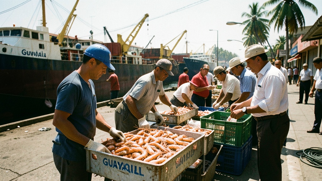 Prefectura del Guayas articula trabajo con sector camaronero para el desarrollo productivo