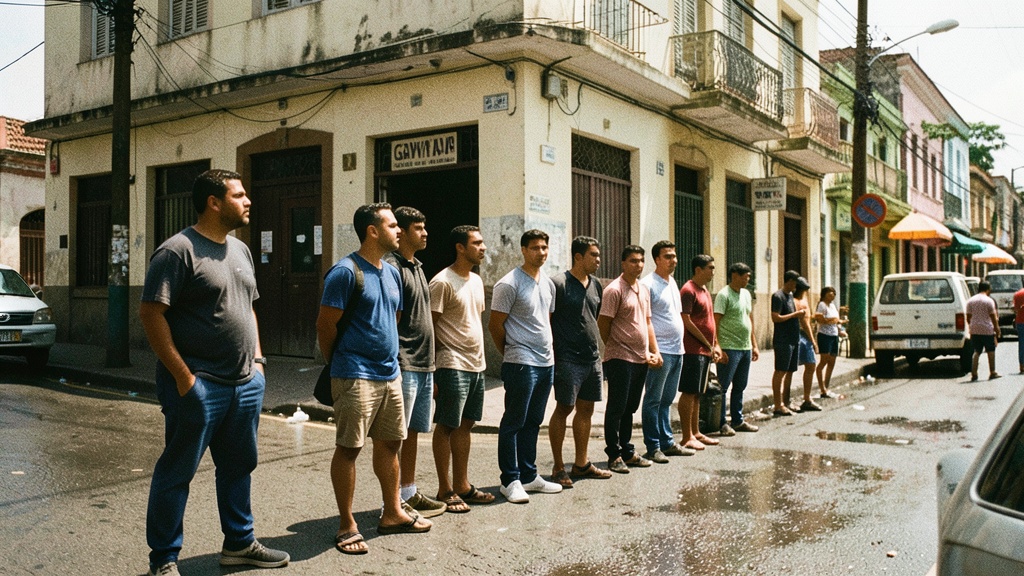 Jóvenes guayaquileños esperan horas para cumplir el servicio militar obligatorio