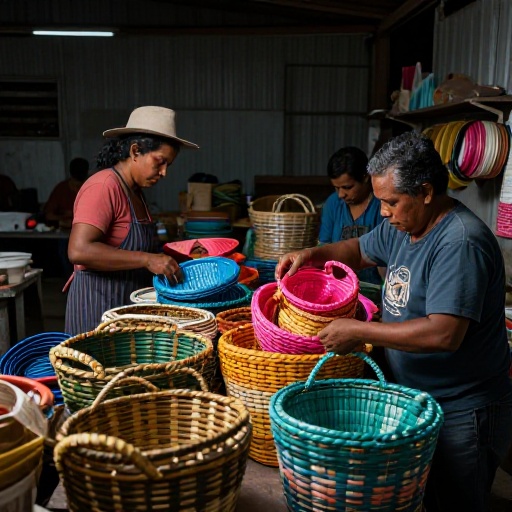Ruta del Reciclaje convierte residuos urbanos en productos artesanales para familias guayaquileñas