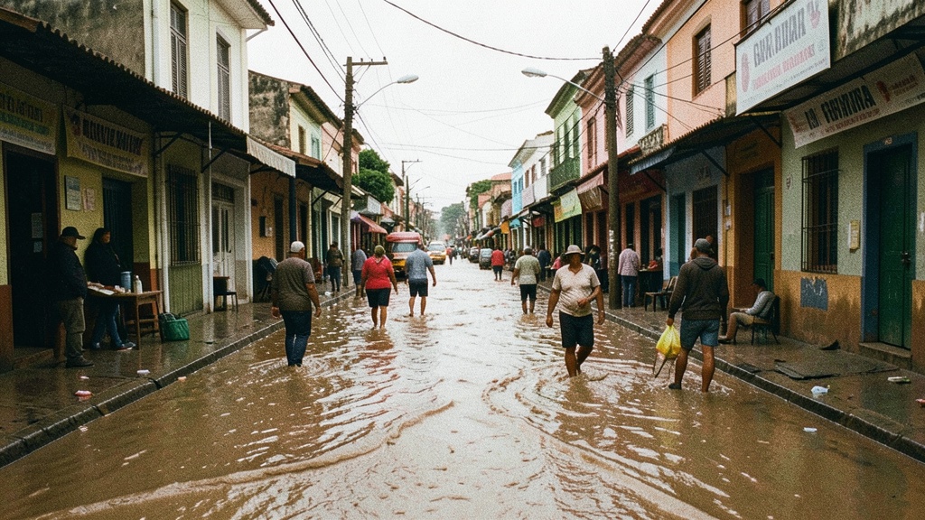 Lluvias atípicas anegaron calles del norte y noroeste de Guayaquil con 170 litros por metro cuadrado