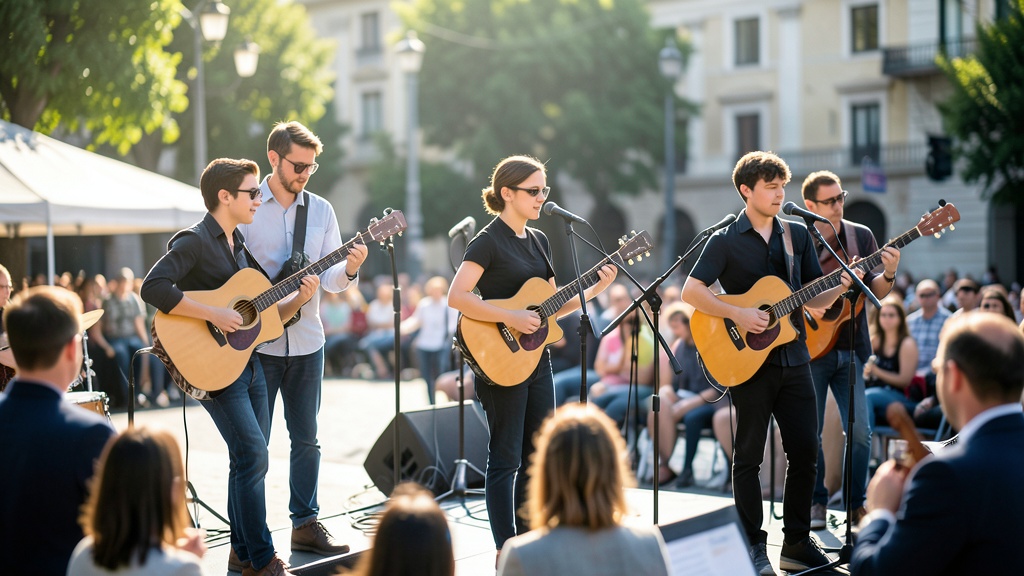 Tercera fecha de Bandas de Paz llenó Plaza de la Administración con música juvenil