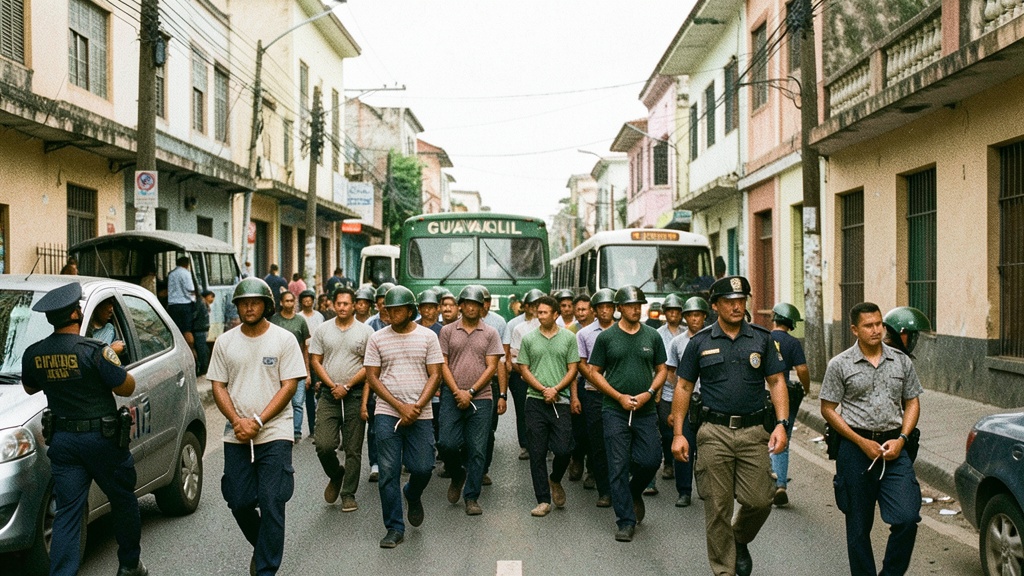 46 reos de Esmeraldas son trasladados a Guayaquil tras motín en cárcel regional