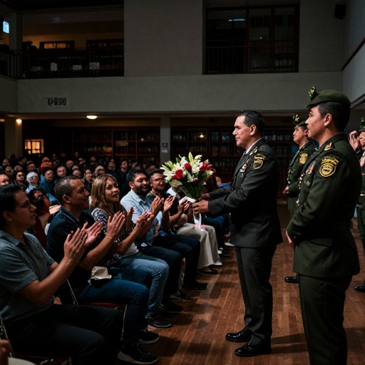 Guardia de la UEES, Billy Asencio, recibe homenaje en Feria del Libro de Guayaquil