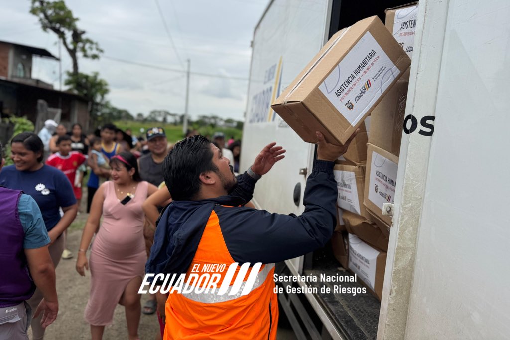 Gobierno Nacional entrega asistencia humanitaria en Guayaquil tras eventos climáticos