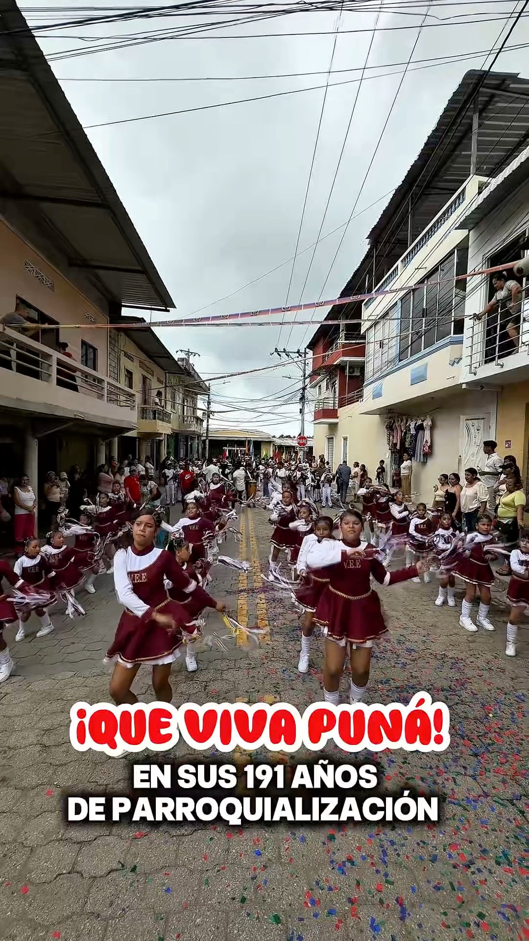 Puná celebró sus 191 años con desfile cívico y orgullo local