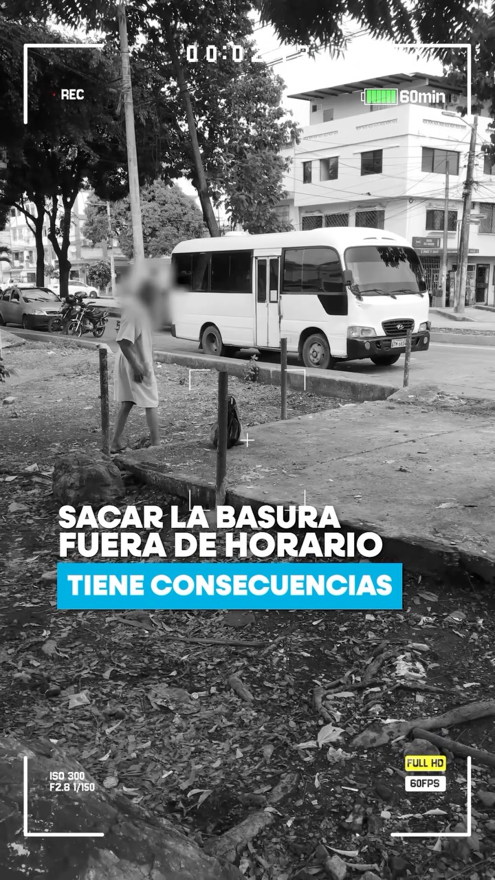 Multas de hasta USD 602 para quienes saquen basura fuera de horario en Sauces IV