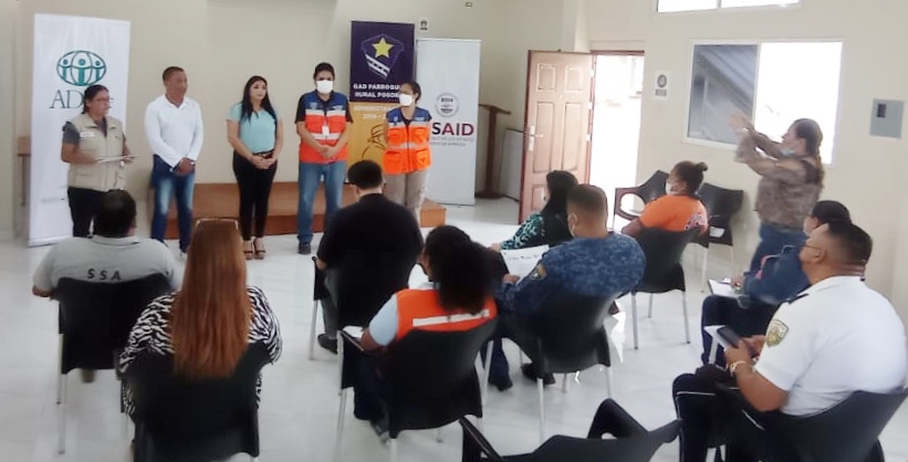 COPAE Posorja planifica acciones para el 25 de octubre con Riesgos
