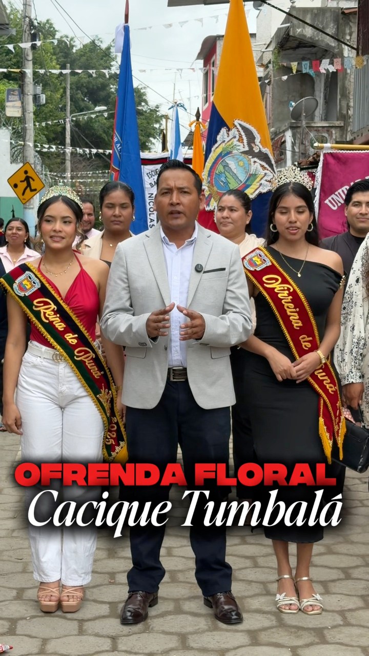 Puná rinde homenaje al Cacique Tumbalá por sus 191 años