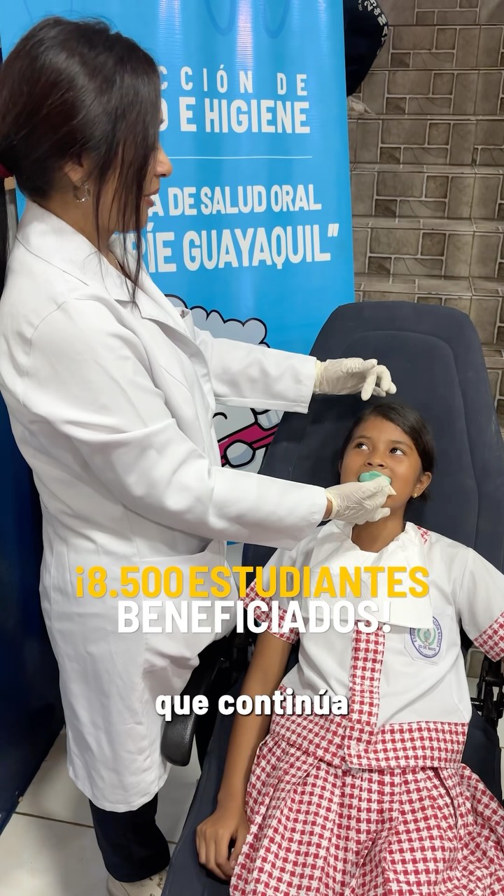 Sonríe Guayaquil ya atendió a 8.500 estudiantes en 43 colegios del cantón