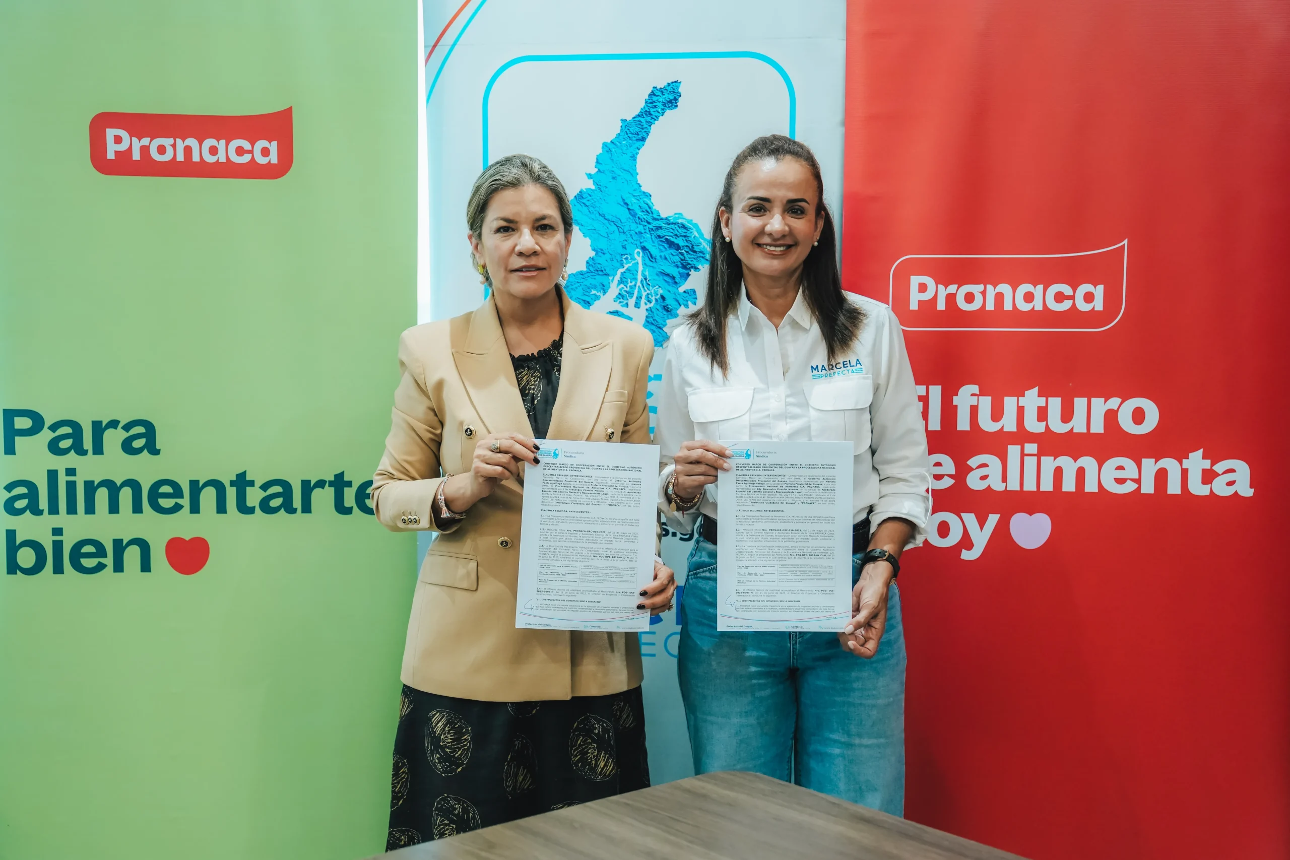 Prefectura del Guayas y Pronaca firman convenio para impulsar agricultura y nutrición escolar