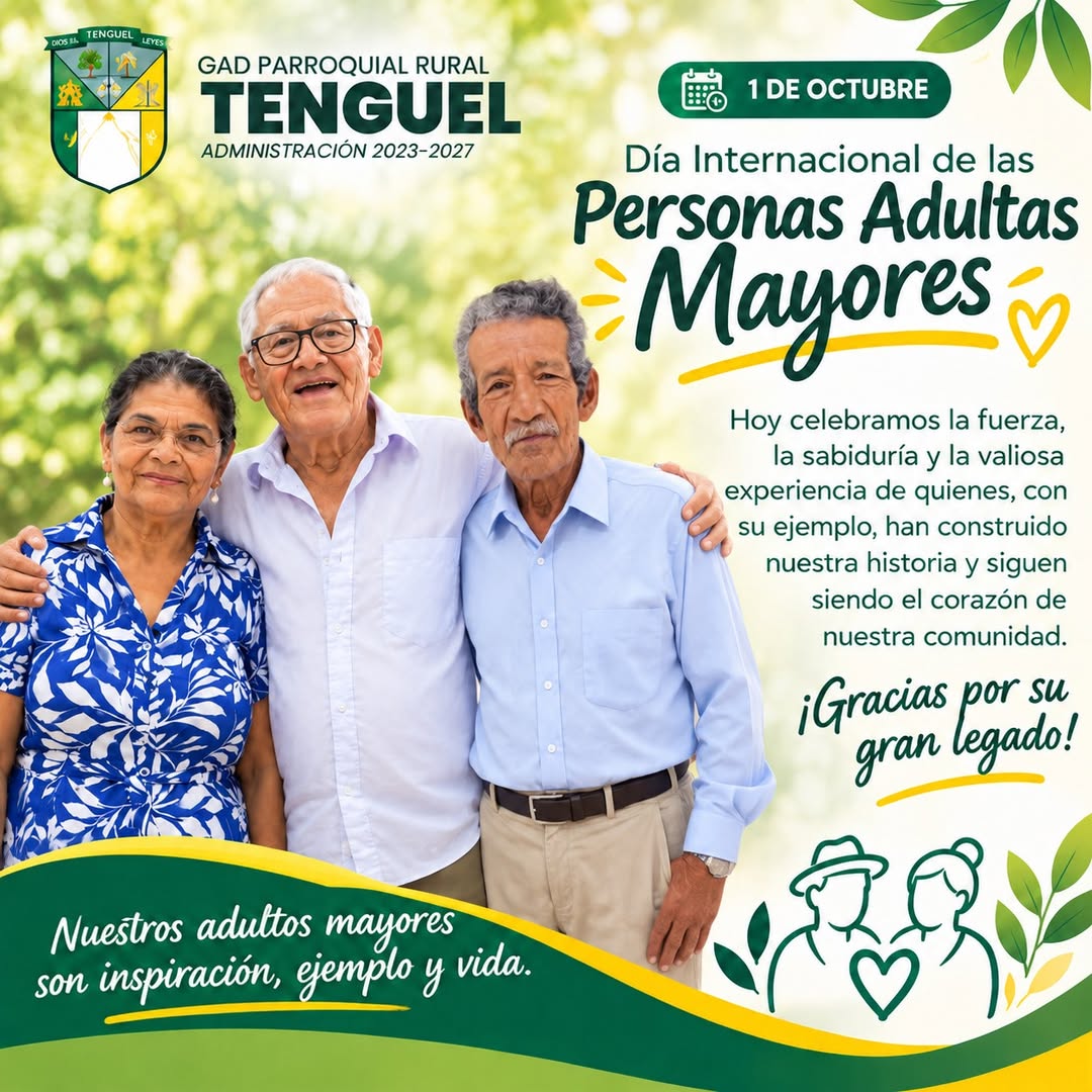Tenguel reconoce a sus adultos mayores en el Día Internacional