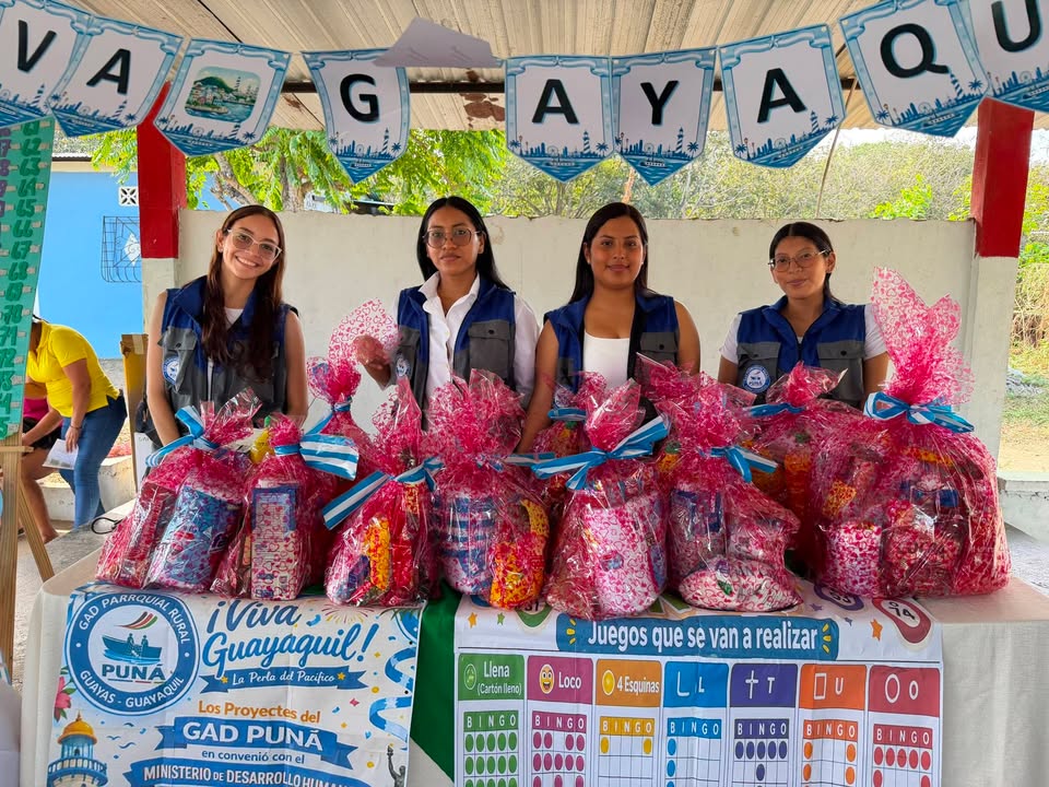Bingo de integración une a la comunidad de La Pólvora en Puná