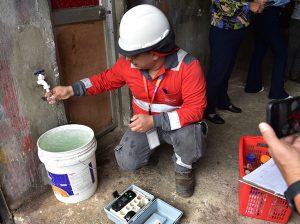 Interagua verifica calidad del agua en Suburbio, Santa Ana y Samanes 7