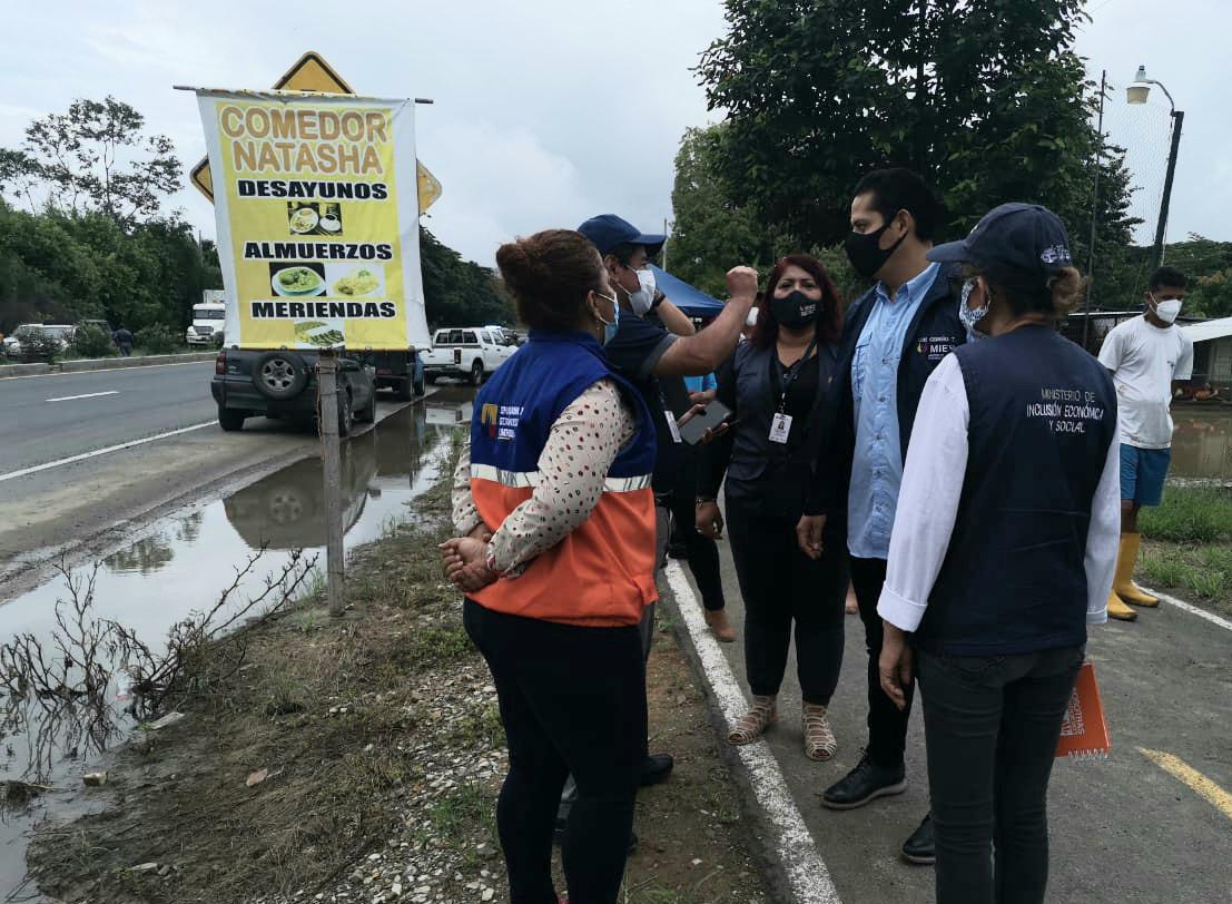 Riesgos Ecuatorianos inspecciona afectaciones por lluvias en Progreso, Guayaquil